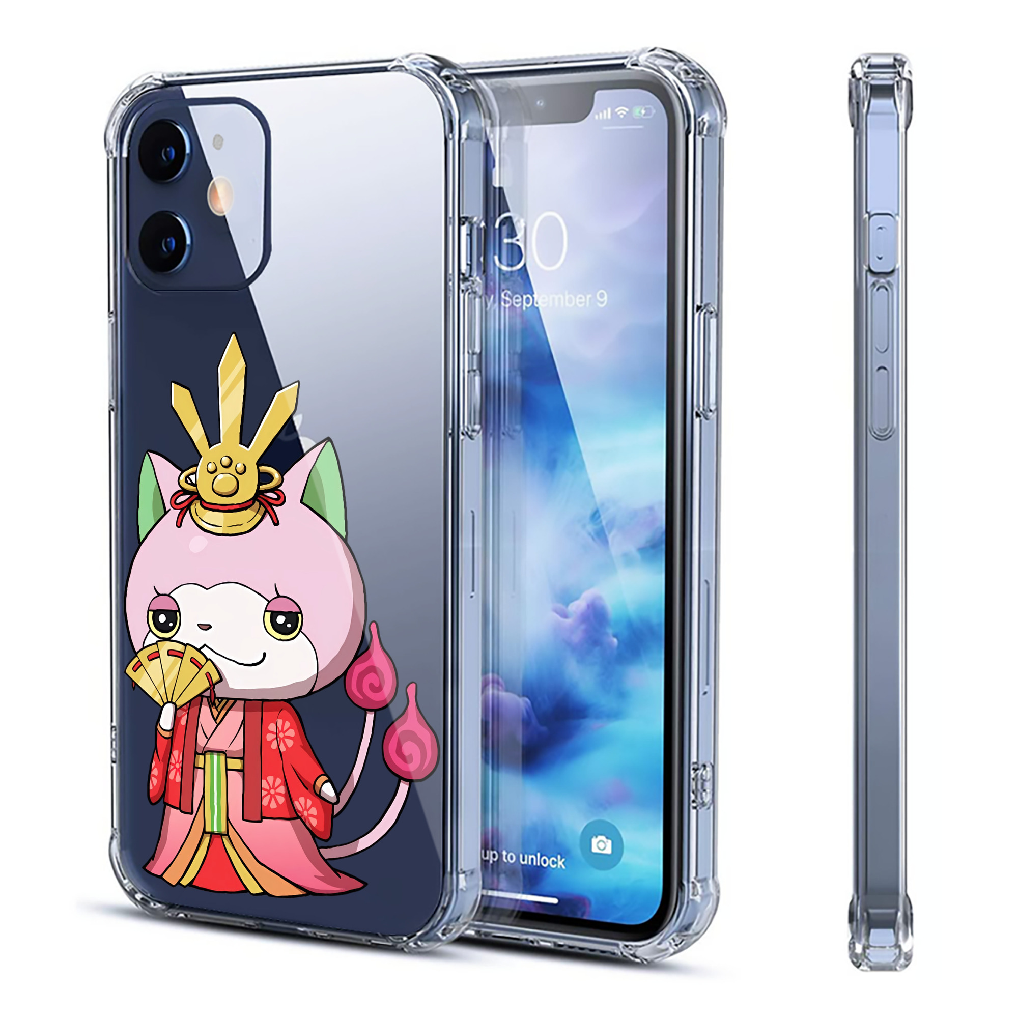 （画像用） 妖怪ウォッチ Yo-kai Watch 【iPhone 12シリーズ対応】透明スマホケース（クリアソフトケース）